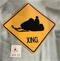 Snowmobile Xing Sign