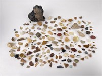 Collection of Arrowhead Shards and Minerals