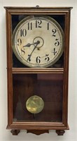 American Primitive Style Pine Case Regulator Clock