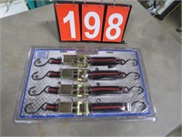 CAMSO 4PC 1X15FT RATCHET TIE DOWN SET NEW