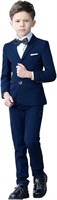 YuanLu Boys Formal Suits 5 Piece Slim Fit 5T Blue