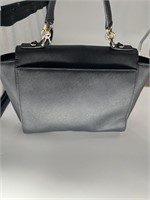 MK Black Saffiano Leather Underarm Satchel Bag