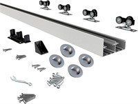 JUBEST 72 Bypass Sliding Door Hardware Set