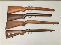 (4Pcs.) ASSORTED .22 RIFLE STOCKS