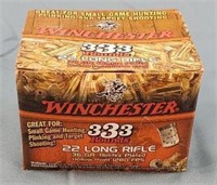 333 Round Box Winchester 22lr HP Ammo