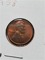 AU 1958 Wheat Penny