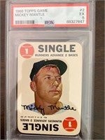 Mickey Mantle 1968 Topps game