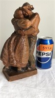 Hand carved Folk Art Dancing Man Woman from