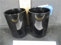 Bitussi? Black Cylinder vases