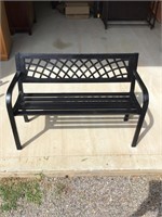 Metal Outdoor Garden Bench 45.25W x 19.5D x