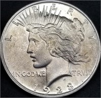 1923 Peace Silver Dollar BU Gem