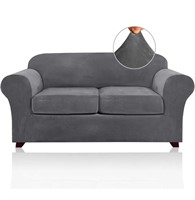 ($54) 3 Pieces Sofa Covers Stretch Velvet