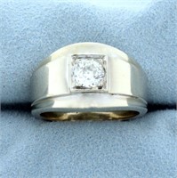 Antique Old European Cut 2/3ct Solitaire Diamond R