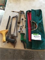 Miscellaneous tools, firewood carriers