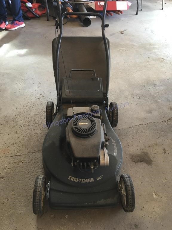 Craftsman 4 HP- 20 inch cut lawnmower with bagger