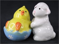 Small Easter Bunny & Chick Salt & Pepper Shakers