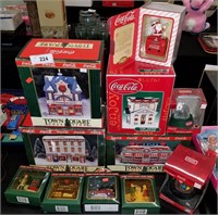 Collectible Cocacola Buildings and Ornaments