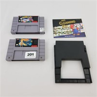 Nintendo NES Cleaning Kit with 2 Games