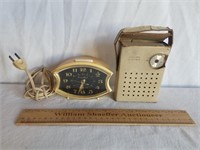 Vintage GE Clock & Radio 1 Lot