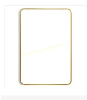 FUIN $123 Retail 24" x 36" Rectangle Gold Mirror