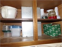 Contents of Cabinet - Plastic Containers and More