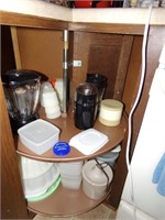 Contents of Cabinet - Blender, Containers