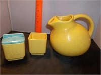 Vtg USA Pitcher & Franciscan Ware Containers