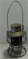Railroad lantern with red lens Soo Line