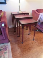 A Set of Three Graduated Nesting Tables
