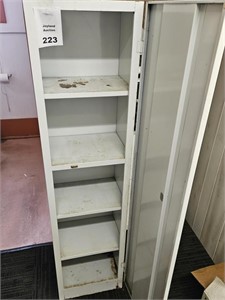 1 Door 5-Shelf Metal Slim Storage Cabinet