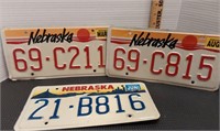 Nebraska license plates