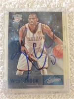 Russell Westbrook Signed Basketball Card with COA