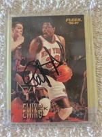 Patrick Ewing Signed Basketball Card with COA