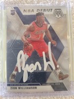 Zion Williamson Signed Basketball Card with COA