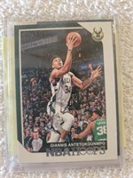Giannis Antetokounmpo Signed Basketball Card with