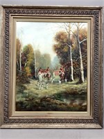 Framed Replica of Foxhunt by Falquette