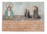 Mexican Ex Voto Retablo, 19th C.