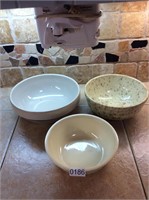 3- ceramic bowls