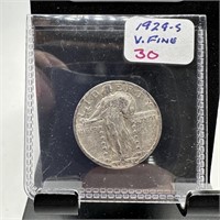 1929-S STANDING LIBERTY SILVER QUARTER