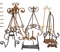 Grouping of Wrought Iron Stands