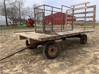 Hay wagon. -*cage not included *