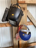 Welding helmet and face shield