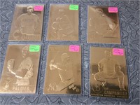 24k gold plated Baseball card lot