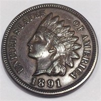 1891 Indian Head Penny High Grade