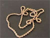 Rose Gold Necklace Mkd. 14K, 10.6 Grams