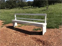 8 foot porch bench with square nails