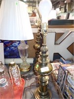 2 BRASS + 2 STICK LAMPS