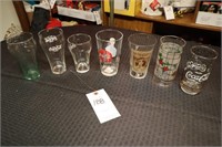 Assorted Old Coca-Cola Glasses