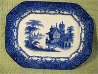 EARLY GOTHA FLO BLUE ENG. PLATTER