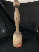 10.75 “ VINTAGE WOOD MASHER